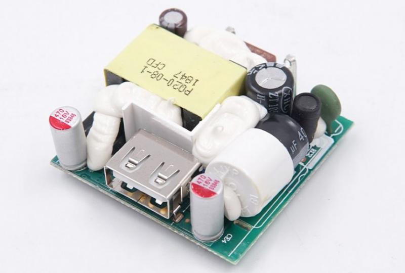 18wpd快充方案应用实例MDY-08-ES小米USB-A口18W快充充电器PCBA板